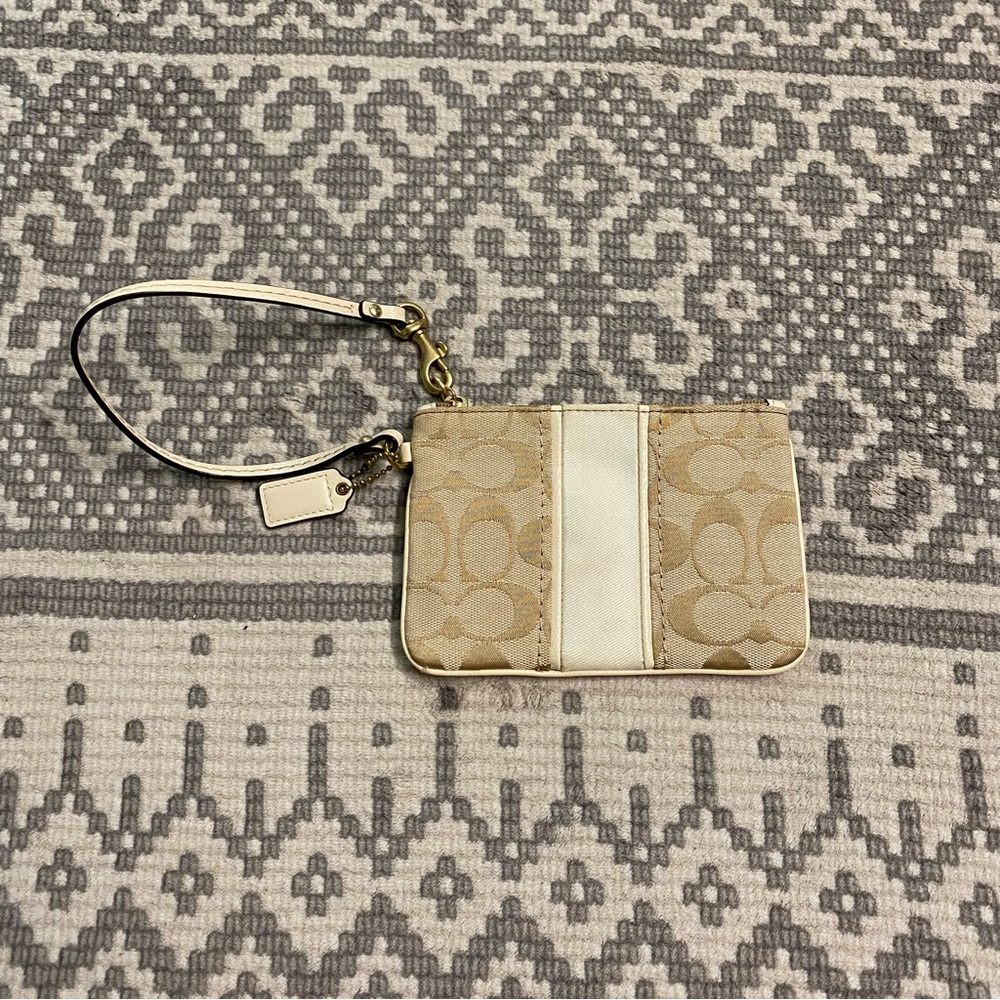 Coach Corner Zip Wristlet